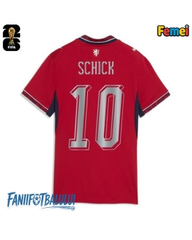 Republica Cehă Patrik Schick #10 Echipament de Fotbal Replică Mondial 2026 Femei Acasa